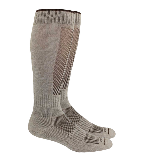 High Calf Alpaca Performance Socks Sand Brown