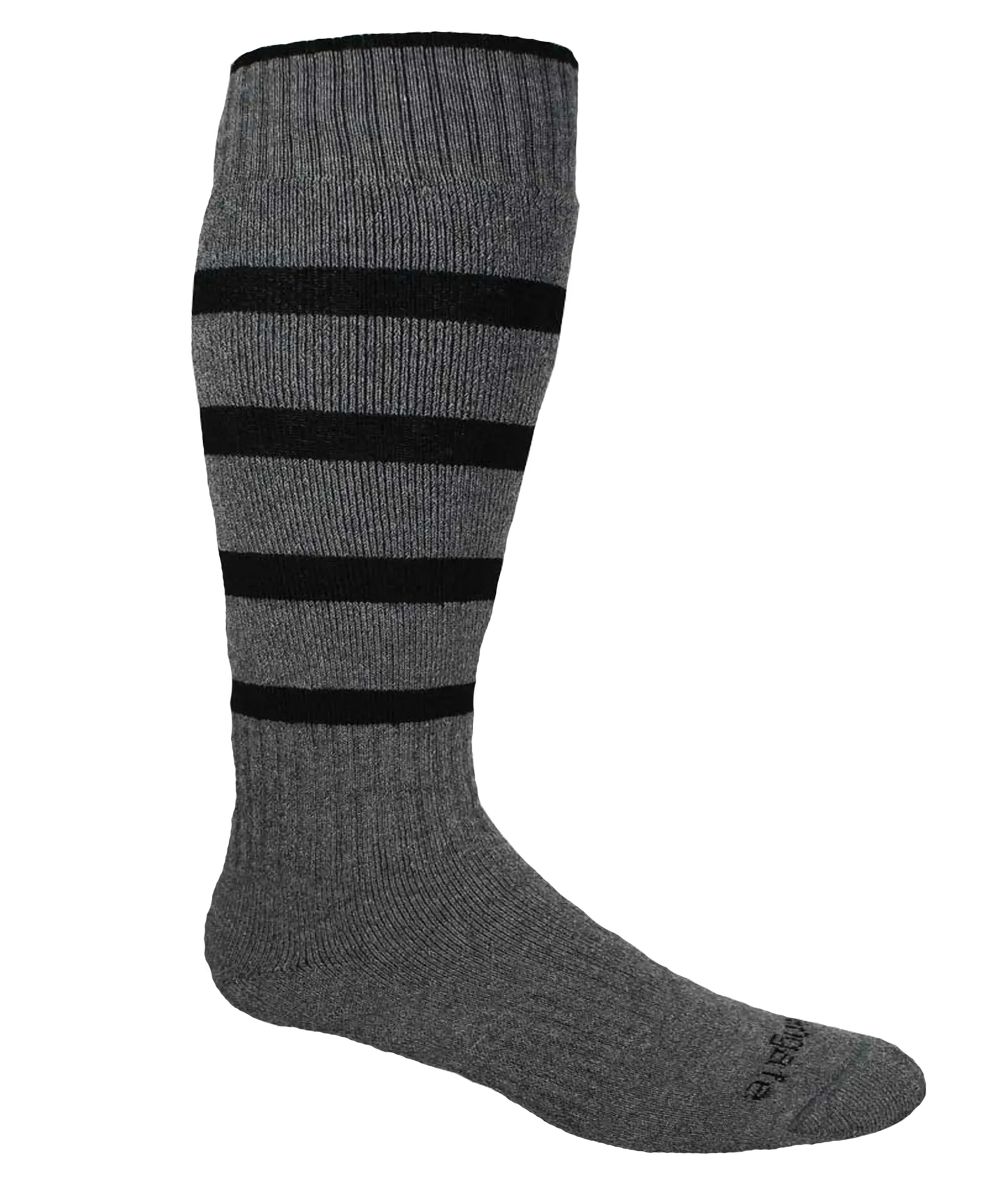 Classic Lines - Gray Black Thick Alpaca Socks