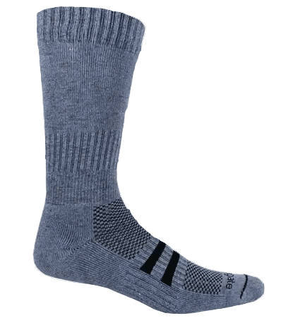 Our mid-calf hiking socks feature compression bands at the ankle and instep which insure a great fit.