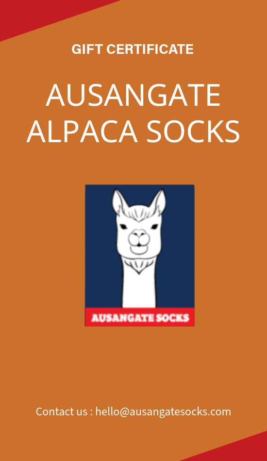 Ausangate Alpaca Socks Gift Card Ausangate Socks