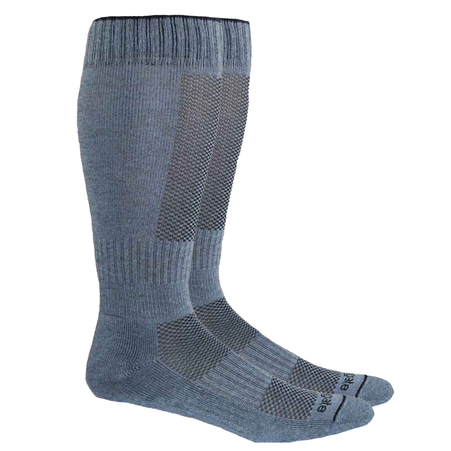 High Calf Performance Alpaca Socks Blue - Navy