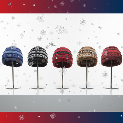 Alpaca Geometric beanie collection